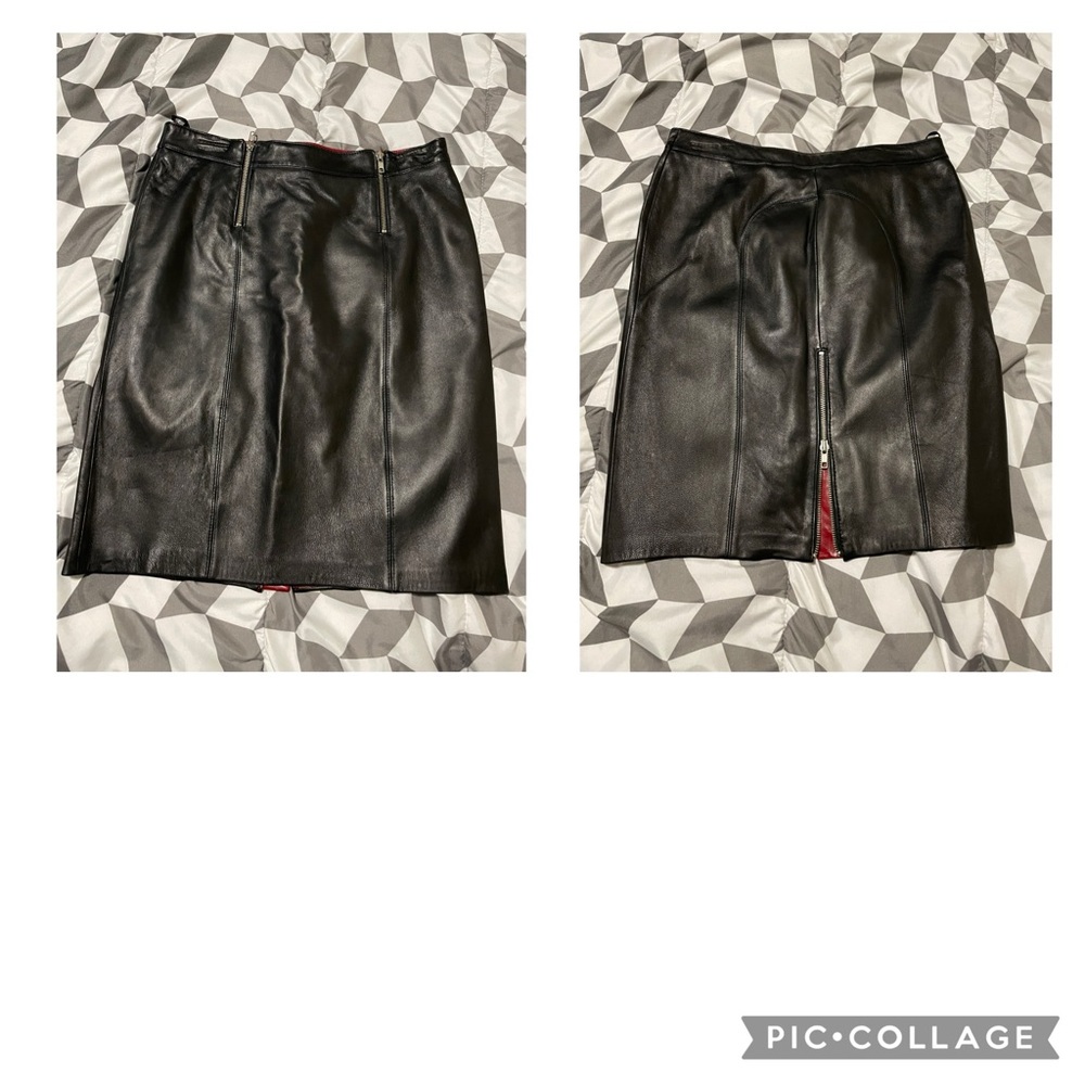 Black Leather Skirt